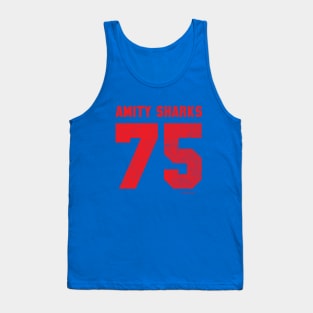 Amity Sharks (Red Text) Tank Top